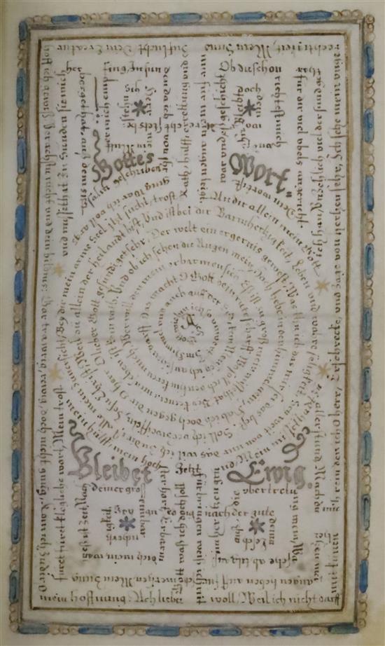 Johannes Kirchring the Younger. Psalter in the German translation of Martin Luther. A calligraphic manuscript on vellum and paper